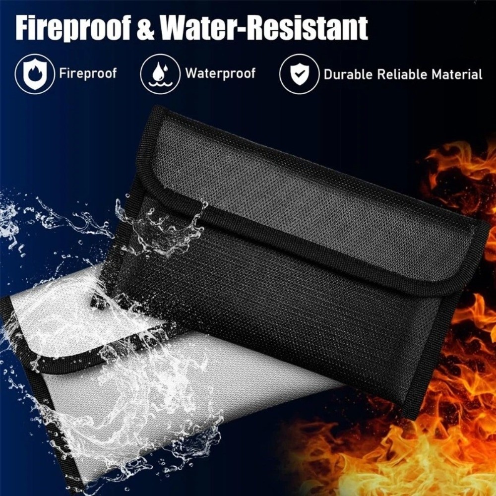 ポータブル防水耐火収納バッグ（ジッパー付き）多機能セーフドキ - Fire Safe Document のレビューと価格